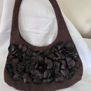 Paolo Masi Leather and Linen Bag
